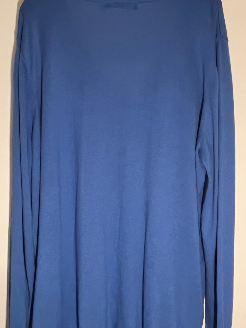 Lauren Ralph Lauren Blue Modal Silk Blend V Neck Sweater Top 3X - Picture 2 of 6